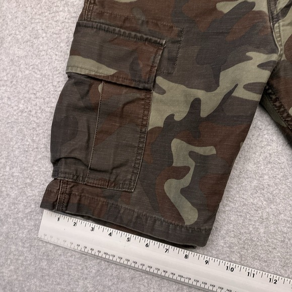 Levi's Carrier‎ Camo Cargo Shorts Men's 30* Woodland Utility Heavyweight Cotton - Picture 5 of 10